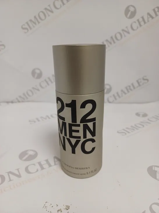 CAROLINA HERRERA 212 NYC MENS DEODORANT SPRAY 