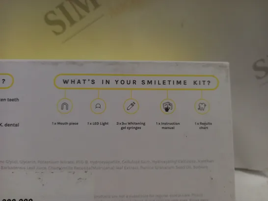 BOXED SMILETIME PREMIUM TEETH WHITENING KIT