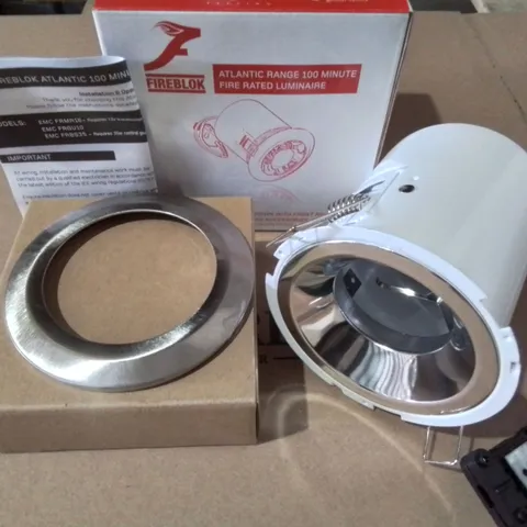 LOT OF APPROXIMATELY 48 BOXED AS NEW FIREBLOK ATLANTIC RANGE 100 MINUTE FIRE RATED DOWNLIGHTS