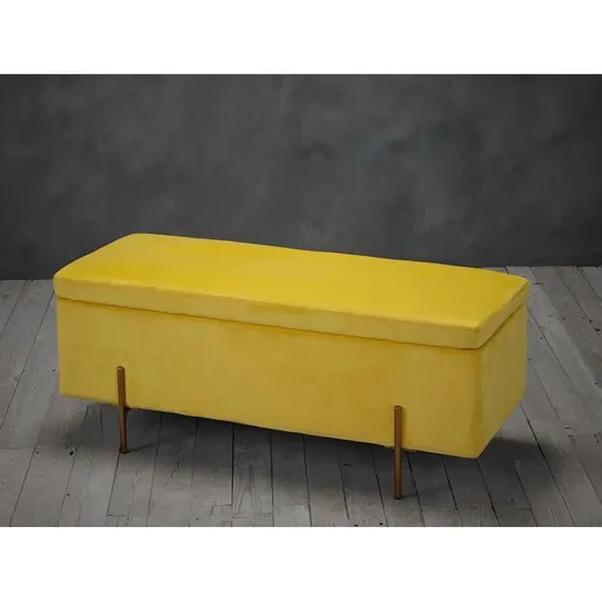 BOXED MALIA UPHOLSTERED STORAGE BENCH