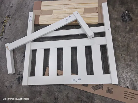 SINGLE BED FRAME WHITE