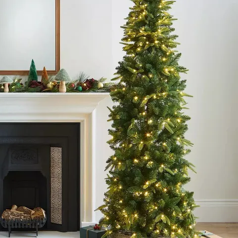 VERY HOME 6FT NEWBURGH MIXED TIPS SLIM PRE LIT CHRISTMAS TREE