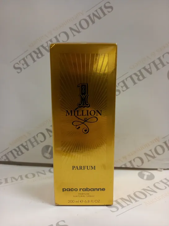 BOXED AND SEALED PACO RABANNE 1 MILLION PARFUM NATURAL SPRAY 200ML