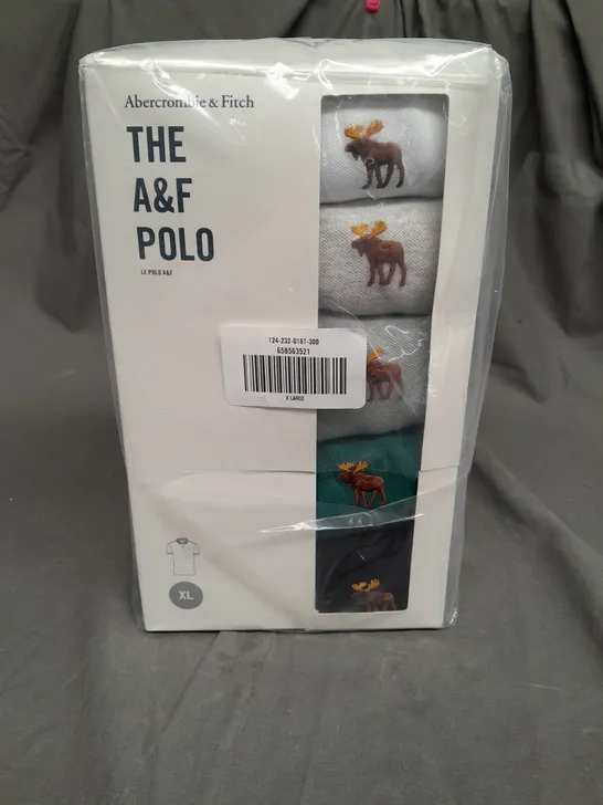 SEALED ABERCROMBIE & FITCH THE A&F POLO IN VARIOUS COLOURS - XL