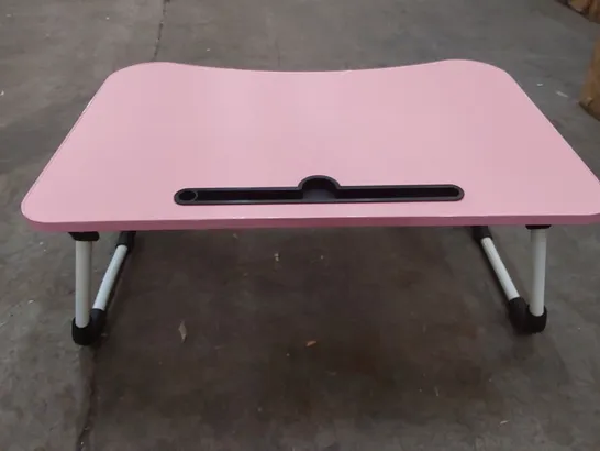 BOXED PINK FOLD OUT SMALL TABLE 