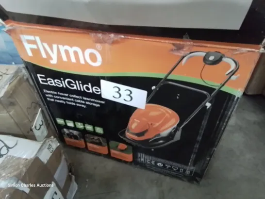 BOXED FLYMO EASIGLIDE ELECTRIC COLLECT ROTARY MOWER