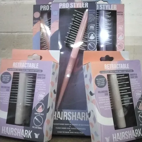 BOXED HAIRSHARK RETRACTABLE HAIR COMBS 