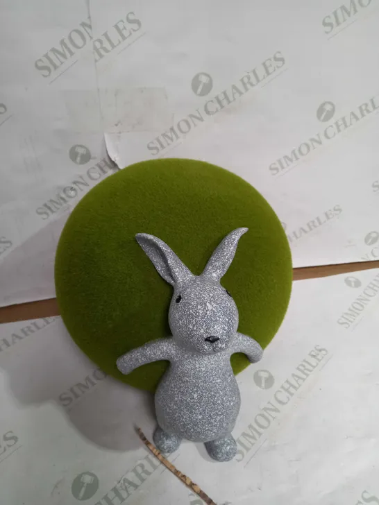 MY GARDEN STORIES FAUX MOSS BALL GARDEN BUNNY