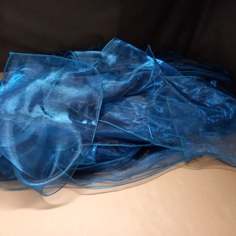 LOT OF APPROXIMATEY 40 TEAL SASHES - 280X20CM EACH