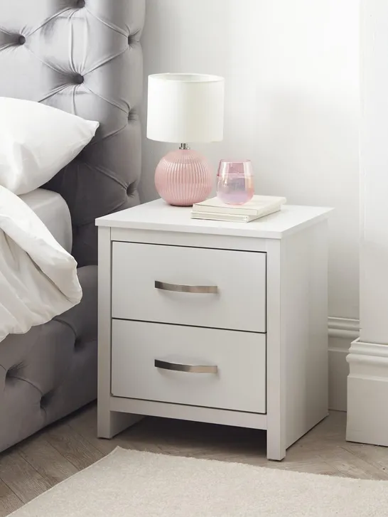 ELY 2 DRAWER BEDSIDE