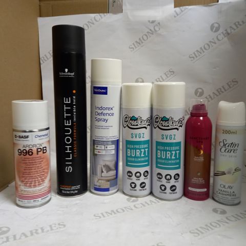 LOT OF APPROXIMATELY 14 ASSORTED AEROSOLS, TO INCLUDE AIR FRESHENER, SOLVENT REMOVER, ETC - COLLECTION ONLY