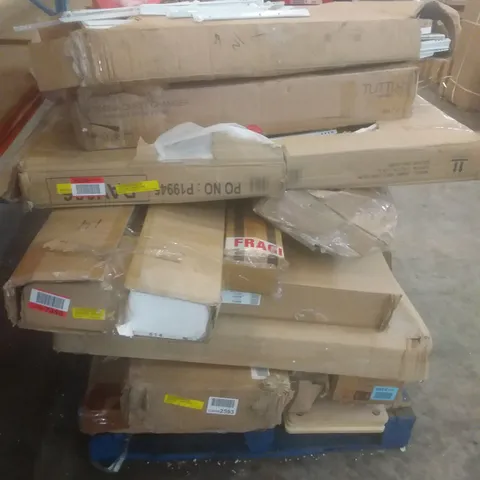 PALLET OF ASSORTED FLAT PACK FURNITURE ITEMS (SPARE PARTS)