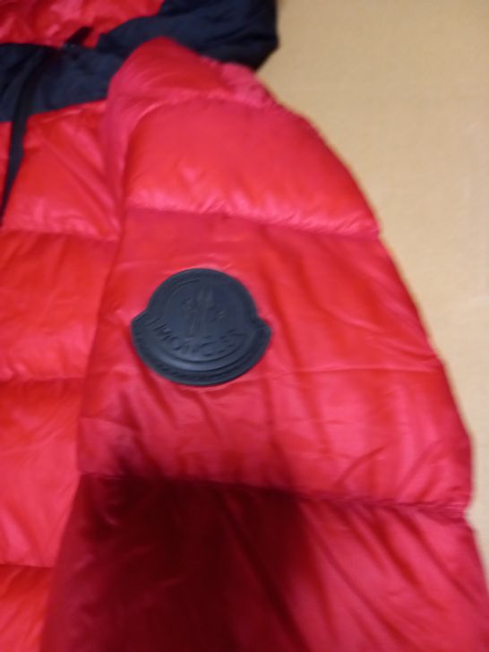 MONCLER BUBBLE COAT RED SIZE UNSPECIFIED
