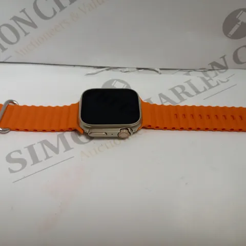 SMART WATCH8 ULTRA 49MM SMART WATCH WITH ORANGE RUBBER STRAP