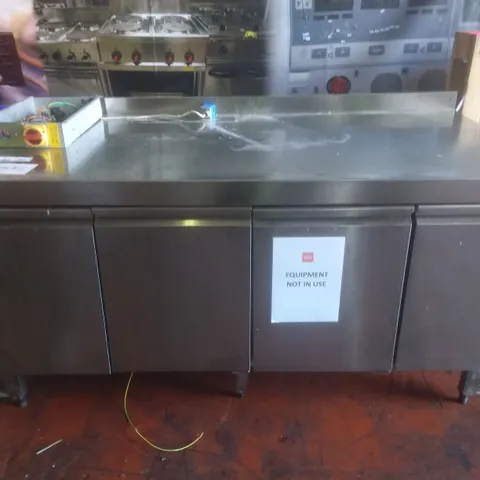 PREP TABLE WITH UNDERCOUNTER FRIDGES 