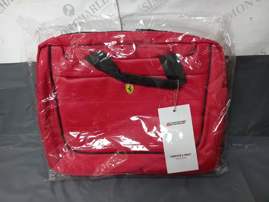 FERRARI COMPUTER BAG IN RED