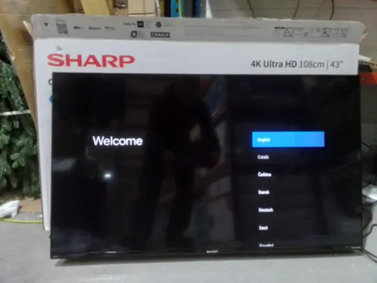 BOXED SHARP ANDROID TV 4K UHD 43" 4K ULTRA HD 43FN8KA