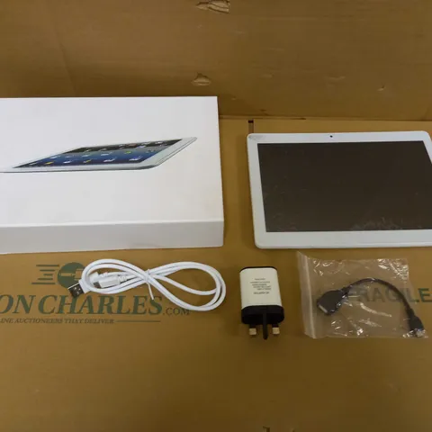 TOUCH SCREEN WHITE TABLET - ANDROID - BOXED WITH ACCESSORIES 