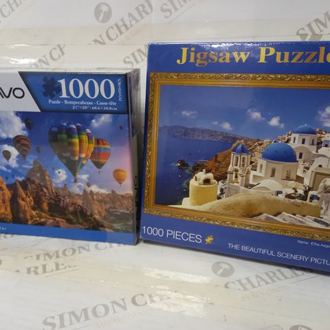JIGSAW PUZZLES 1000pc x2   14+