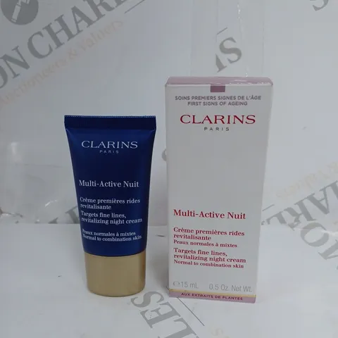 BOXED CLARINS FINE LINE REVITALISING NIGHT CREAM - 15ML