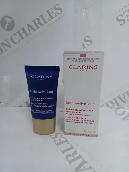 BOXED CLARINS FINE LINE REVITALISING NIGHT CREAM - 15ML