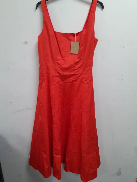 BODEN ORANGE DRESS - UK 12P