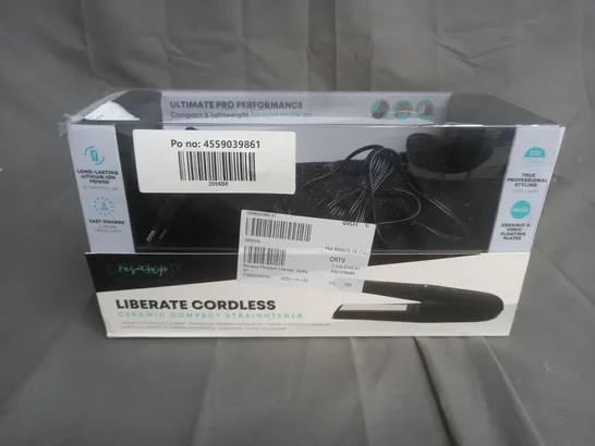 BOXED REVAMP LIBERATE CORDLESS CERAMIC COMPACT STRAIGHTENERS 
