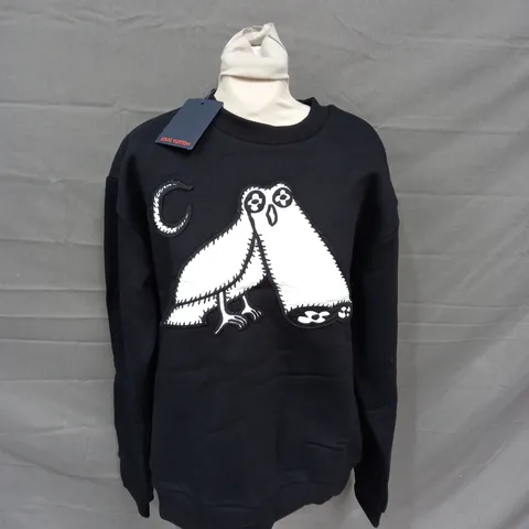 LOUIS VUITTON BLACK JUMPER - LARGE