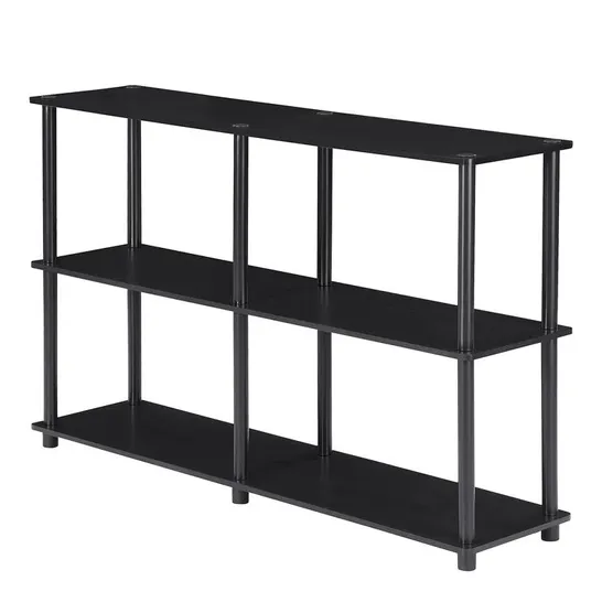 BOXED BOOKCASE ESPRESSO/BLACK