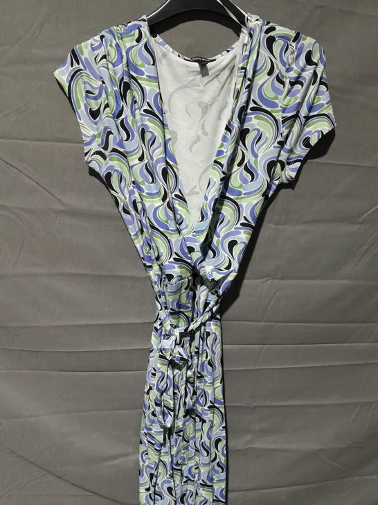 ROMAN PETITE WRAP DRESS SIZE 12 