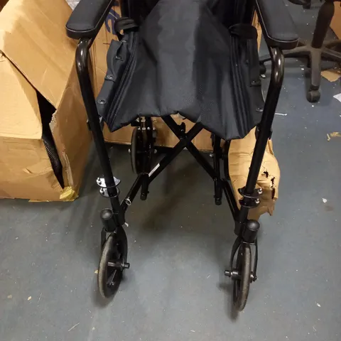 ALUMINUM MEDICAL WHEELCHAIR, 19 INCH, ATC19-BK, BLACK