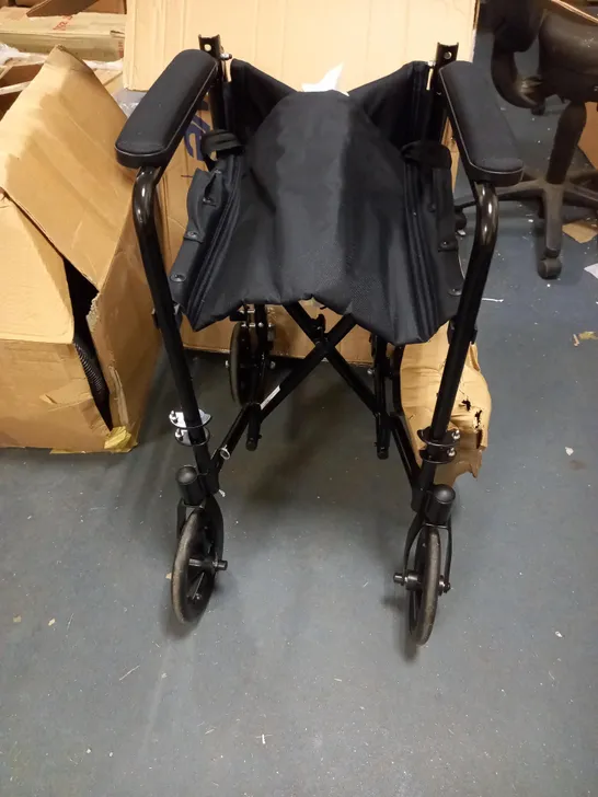 ALUMINUM MEDICAL WHEELCHAIR, 19 INCH, ATC19-BK, BLACK