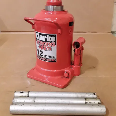 BOXED CLARKE 12 TONNE TELESCOPIC BOTTLE JACK