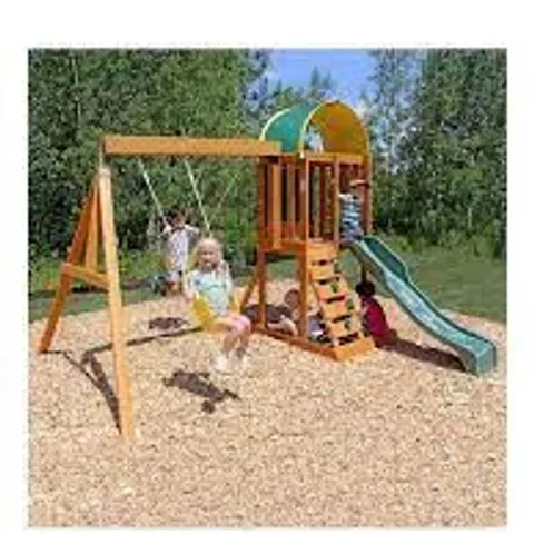 BOXED KIDKRAFT AINSLEY OUTDOOR WOODEN PLAY SET