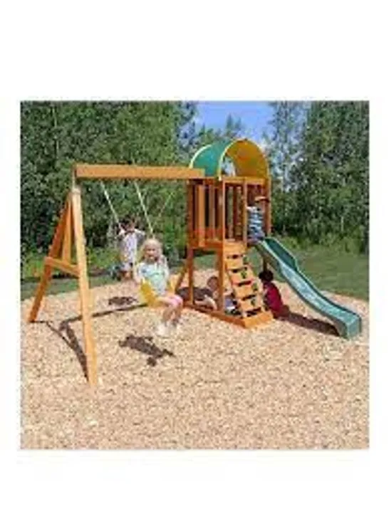 BOXED KIDKRAFT AINSLEY OUTDOOR WOODEN PLAY SET RRP £499.99