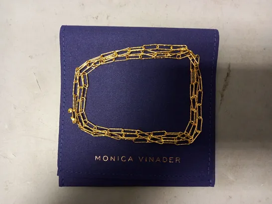 BOXED MONICA VINADER CHAIN NECKLACE IN GOLD EFFECT