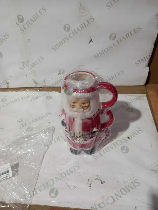 MR STACKING 3PC MUG SANTA