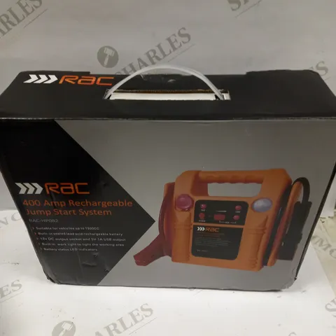 BOXED RAC 400AMP JUMP START SYSTEM 