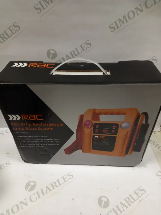 BOXED RAC 400AMP JUMP START SYSTEM 