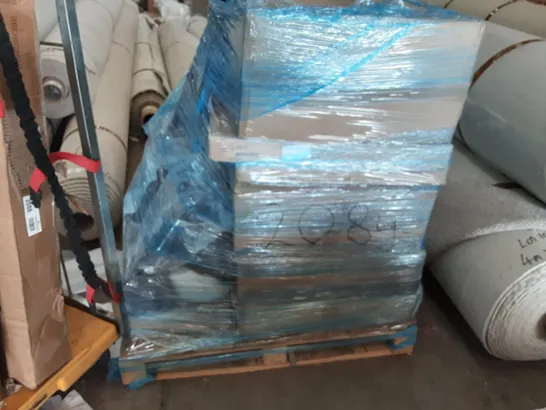 PALLET OF ASSORTED PRODUCTS INCLUDING JAJALUYA OFFICE CHAIR, COMHOMA OFFICE CE CHAIR, HOSE WHEEL WITH WATER HOSE, LED MIRROR, AMFLIP POP UP TENT