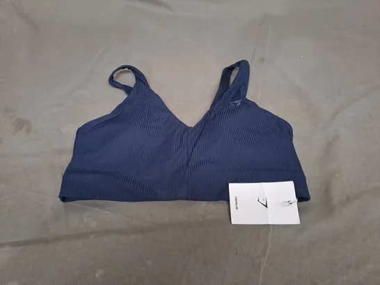 GYMSHARK RIBBED SPORTS BRA SIZE M