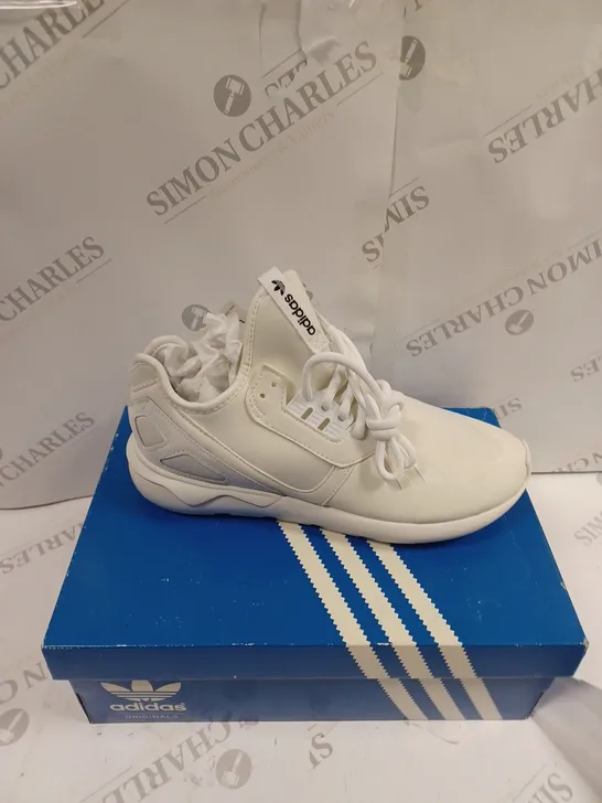 BOXED ADIDAS TUBULAR RUNNER UK 8 WHITE 