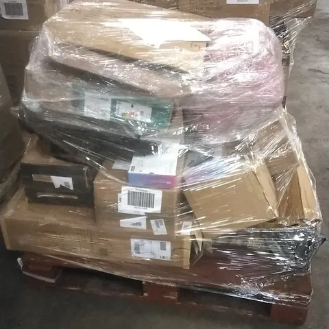 PALLET OF ASSORTED ITEMS INCLUDING 4PC DUVET SET, LENOVO TABLET + SMART CHARGING STATION, SHARK VACUUM, HISENSE TV