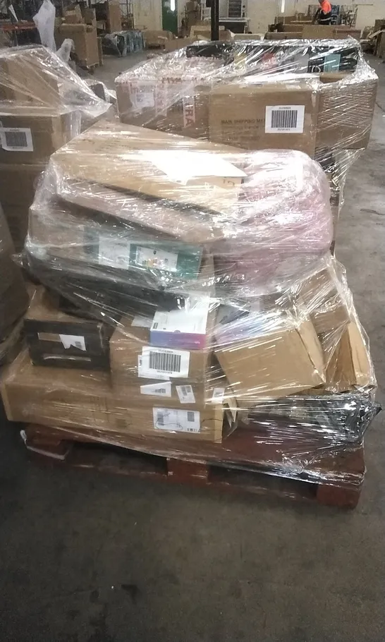 PALLET OF ASSORTED ITEMS INCLUDING 4PC DUVET SET, LENOVO TABLET + SMART CHARGING STATION, SHARK VACUUM, HISENSE TV