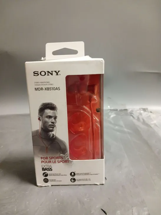 BOXED SONY STEREO HEADPHONES MDR-XB510AS 