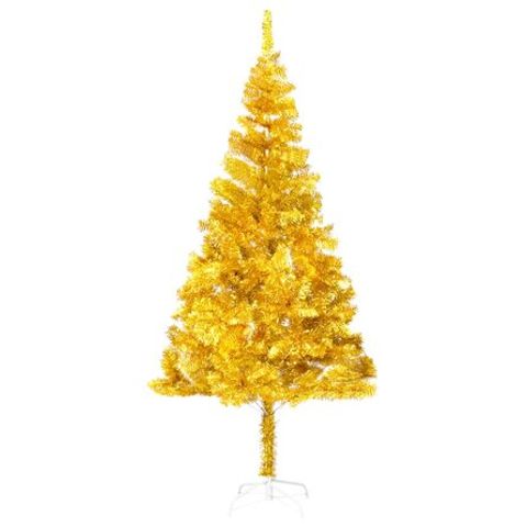 BOXED ARTIFICIAL CHRISTMAS TREE WITH STAND- GOLD PINE