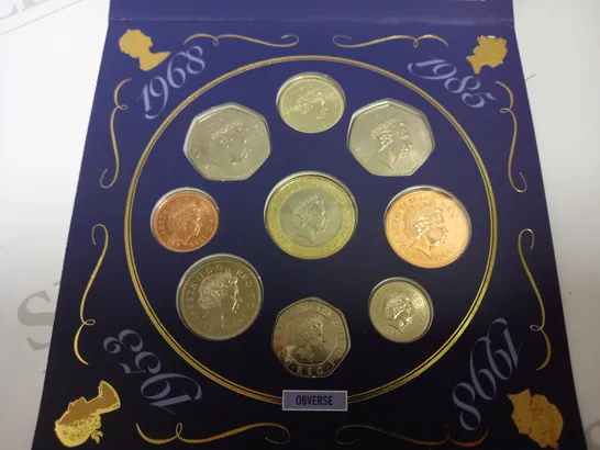 THE 1998 UK BRILLIANT UNCIRCULATED COIN COLLECTION - COMPLETE