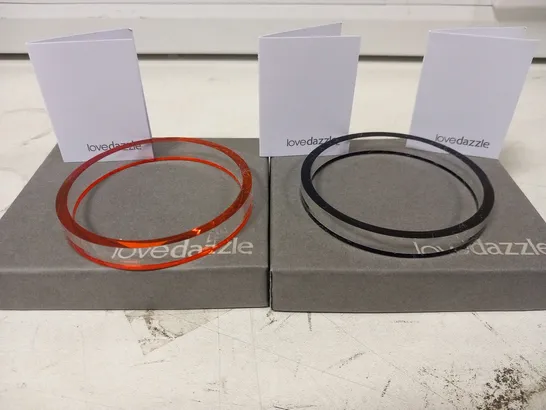 3 BOXED LOVE DAZZLE BRACELETS