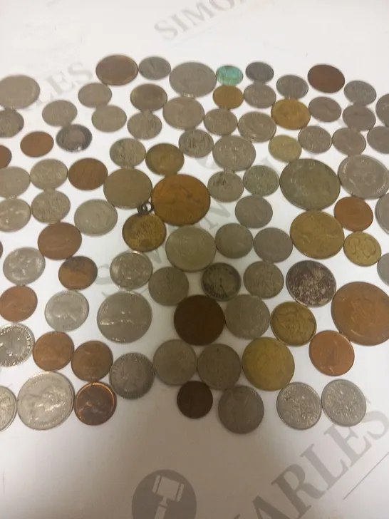 LARGE COLLECTION OF ASSORTED COINS TO INCLUDE; COLLECTION OF UK SIX PENCE DATED 1919-1967, COLLECTION OF AUSTRALIAN AND NEW ZEALAND COINS AND COLLECTION OF RANDOM VINTAGE WORLD COINS