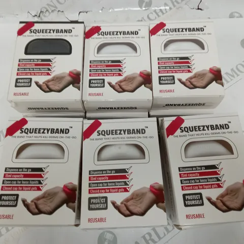 LOT OF 12 SQUEEZY BAND GEL DISPENSERS